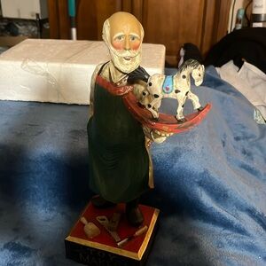 The Toy Maker. Numbered 1702 out of 5000 Leo Smith Folk art carving.